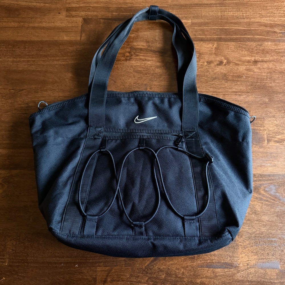 Nike One Womens Training Tote Bag Black Gym Shoulder Bag CV0063-010